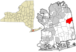 Nassau County New York incorporated and unincorporated areas Plainview highlighted